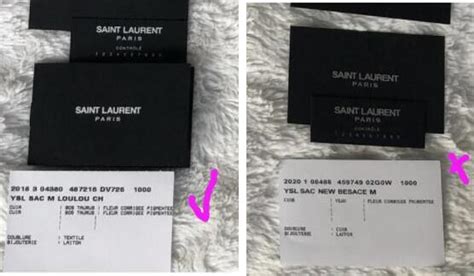 how to spot fake ysl|ysl authenticity card.